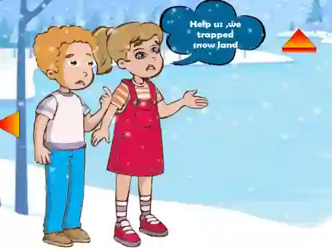 Mäng Siblings Escaped Snow Land Internetis