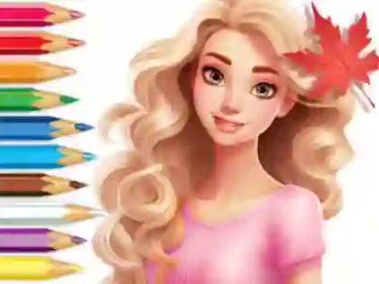 Mäng Coloring Book: Barbie Autumn Tale Internetis