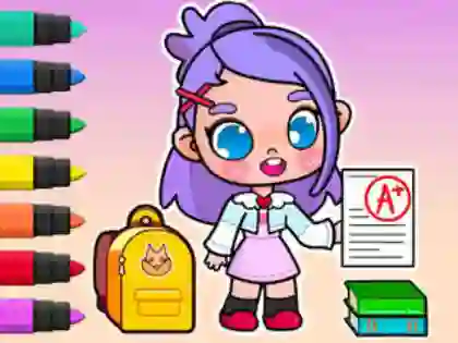 Mäng Coloring Book: Avatar School Day Internetis