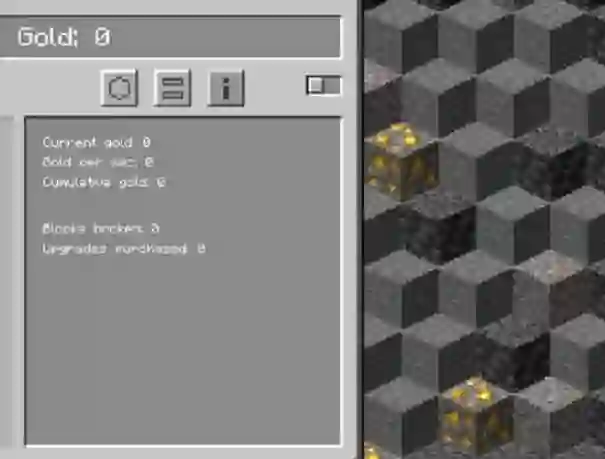 Mäng Minecraft Gold Clicker Internetis