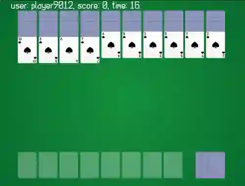 Mäng Spider Solitaire Classic Ver Internetis