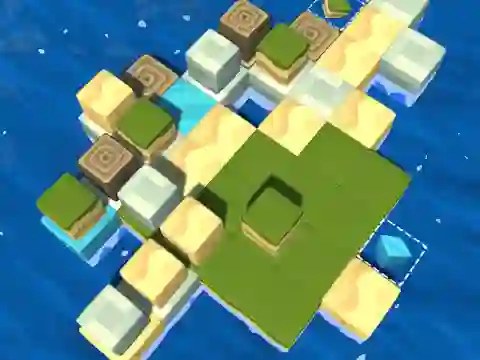 Mäng Cube Island: ASMR Relax Puzzle Internetis