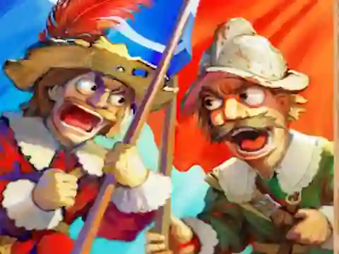 Mäng Musketeers Gunpowder vs Steel Internetis