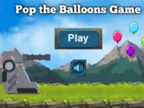 Mäng Pop The Balloons Game Internetis