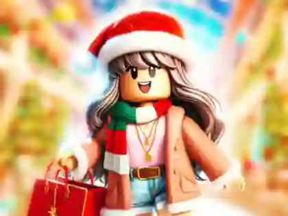 Mäng Jigsaw Puzzle: Roblox Christmas Mall Internetis