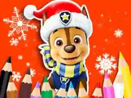 Mäng Coloring Book: PAW Patrol Christmas Internetis