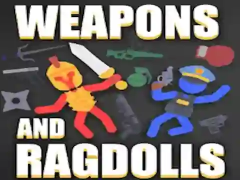 Mäng Weapons and Ragdolls Internetis