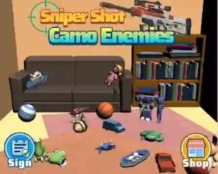 Mäng Sniper Shot Camo Enemies Internetis