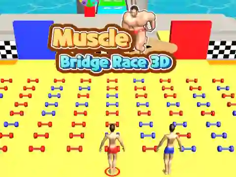 Mäng Muscle Bridge Race 3D Internetis