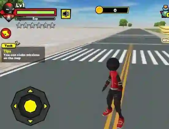 Mäng Stick Rope Hero Internetis