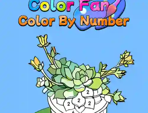 Mäng Color Fan Color By Number Internetis