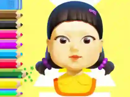 Mäng Coloring Book: Squid Game Doll Internetis