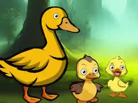 Mäng Duck Family Reach Pond Internetis