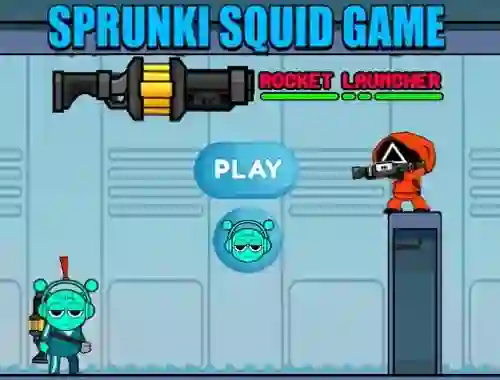 Mäng Sprunki Squid Game Rocket Launcher Internetis