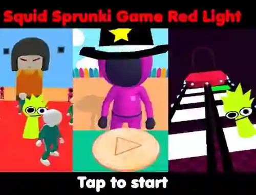 Mäng Squid Sprunki Game Red Light Internetis