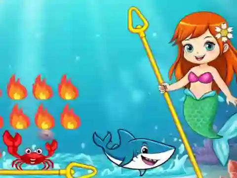 Mäng Princess vs Shark Internetis