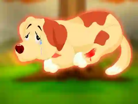 Mäng Help to the Injured Pet Dog Internetis