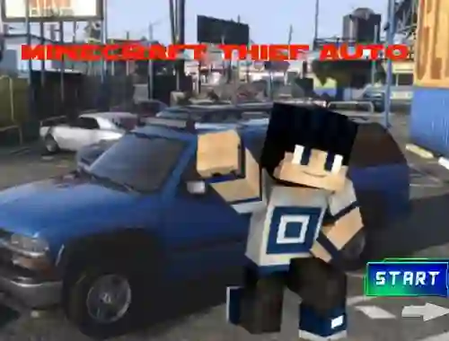 Mäng Minecraft Thief Auto Internetis