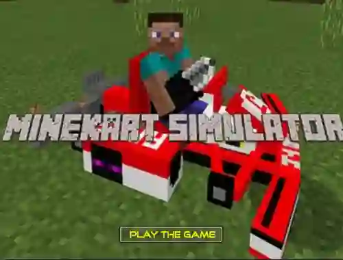 Mäng Minekart Simulator Internetis
