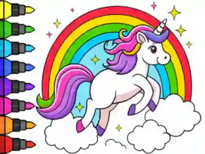 Mäng Coloring Book: Magical Unicorn Internetis