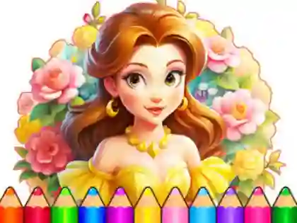 Mäng Coloring Book: Flower Dress Up Internetis