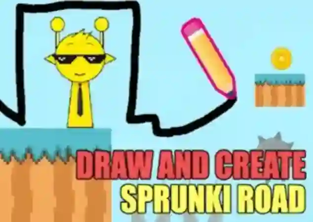 Mäng Draw And Create Sprunki Road Internetis