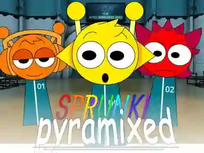 Mäng Sprunki Pyramixed: Squid Game Internetis