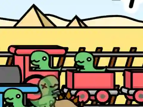 Mäng Railway Dino Internetis