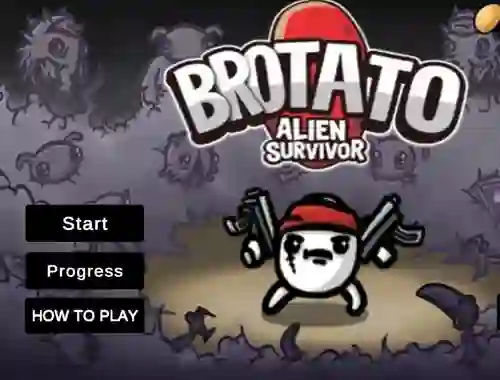 Mäng Brotato Alien Survivor Internetis