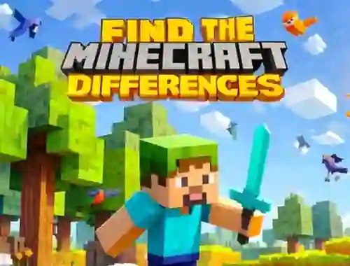Mäng Find The Differences: Minecraft Internetis