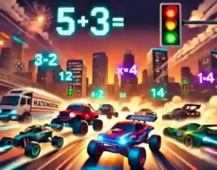 Mäng Mathematics Racing Internetis