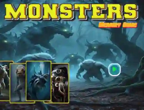 Mäng Monsters Memory Game Internetis