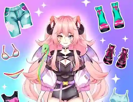 Mäng Anime Dress Up Moe Internetis