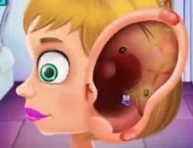Mäng Children's Doctor Treating Ears Internetis