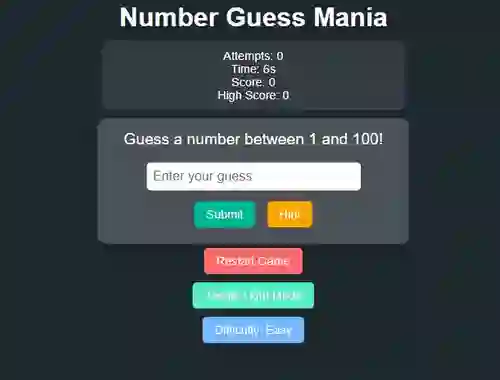 Mäng Number Guess Mania Internetis