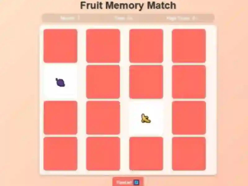 Mäng Fruit Memory Match Internetis