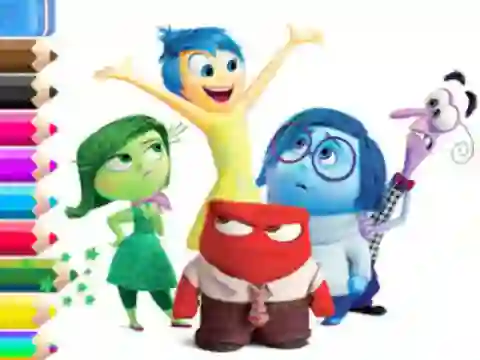 Mäng Coloring Book: Inside Out Internetis