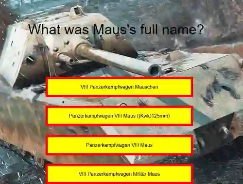 Mäng Tank Quiz: Maus Internetis
