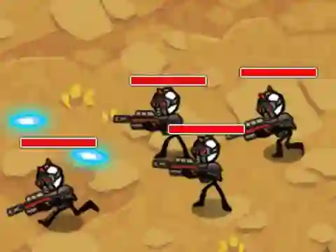 Mäng Stickman Warfare Internetis
