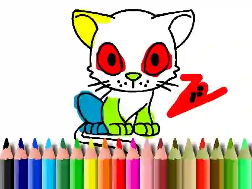 Mäng Back To School: Cat Coloring Internetis
