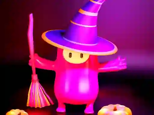 Mäng Fall Guys Halloween Puzzle Internetis