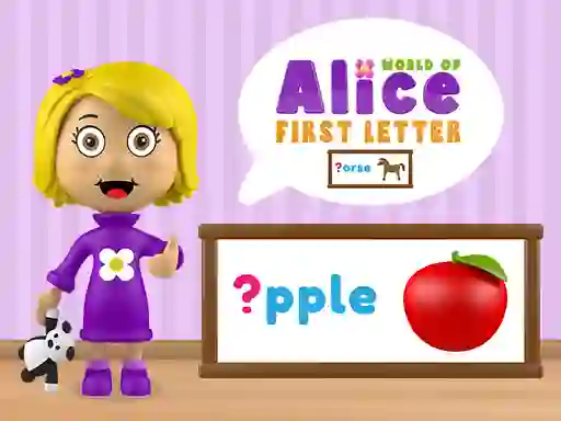Mäng World of Alice First Letter Internetis