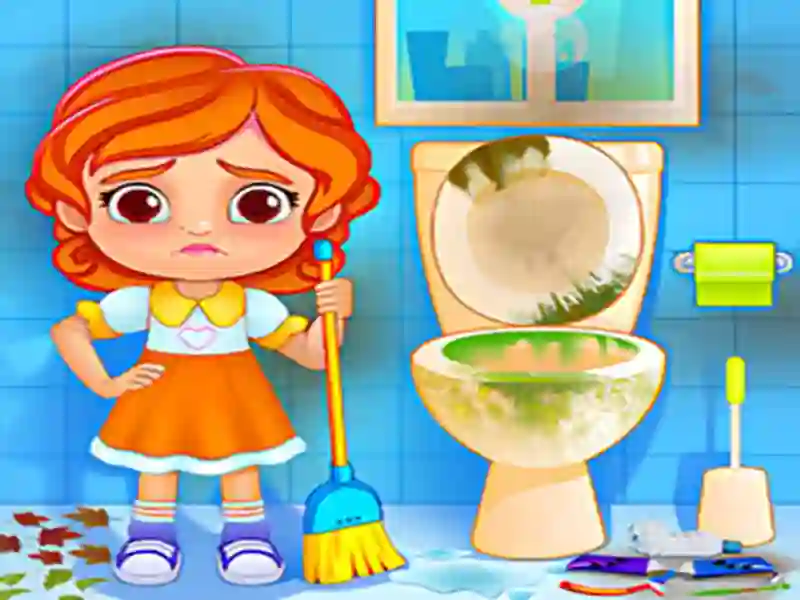 Mäng Kids House Cleanup Internetis