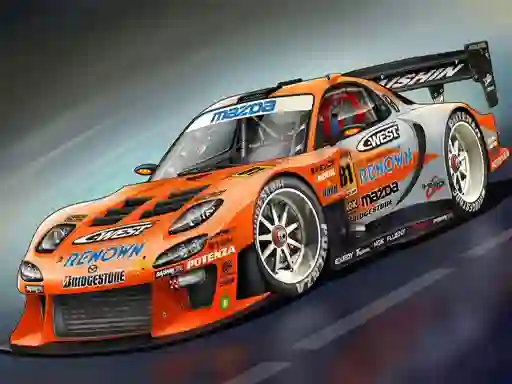 Mäng Race Car Slide Internetis