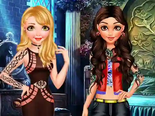 Mäng Princess Bad Girls Makeover Internetis