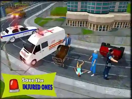 Mäng Ambulance Rescue Driver Simulator 2018 Internetis
