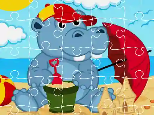 Mäng Hippo Jigsaw Internetis