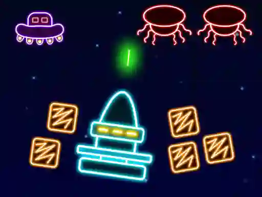Mäng Neon Invaders Internetis