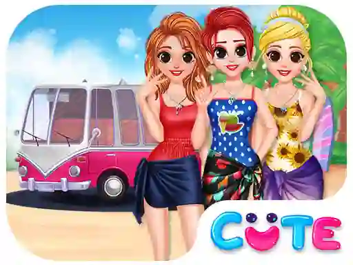 Mäng Besties Summer Vacation Internetis
