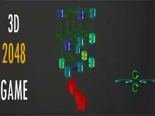 Mäng 2048 - 3D Internetis